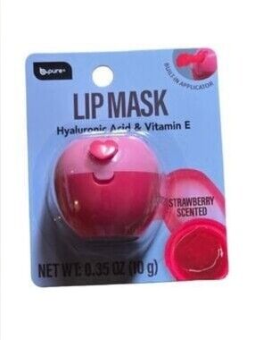 Pink Lip Mask with Hyaluronic Acid & Vitamin E - Strawberry Scented